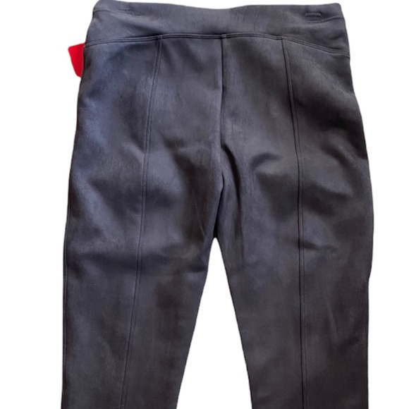 NWT SPANX Faux Suede Leggings Pants CHOCOLATE BROWN size S M or L Slimming Fun - Picture 2 of 4